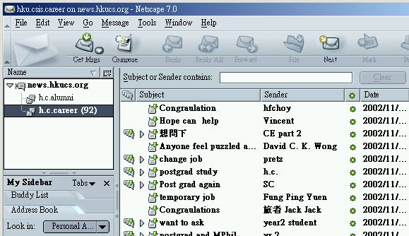 Read news messages
