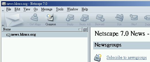 Subscribe to newsgroups